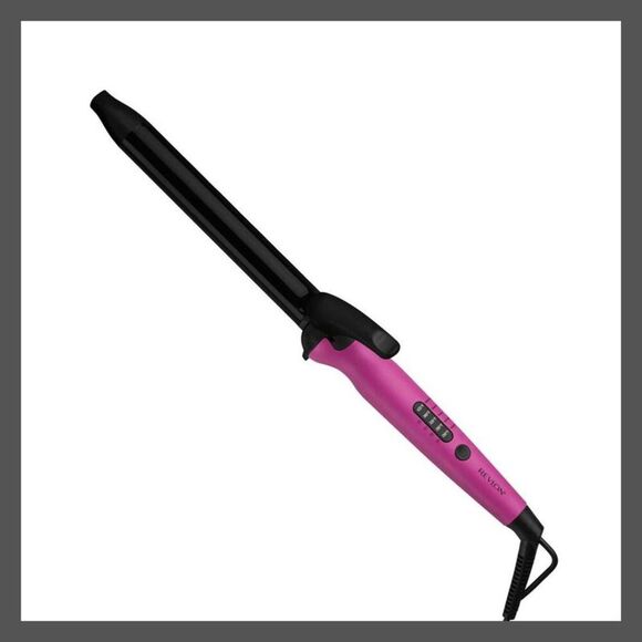 Open Box - Revlon -  Easy Heat Precision Hair Curling Black/Pink - Picture 1 of 6